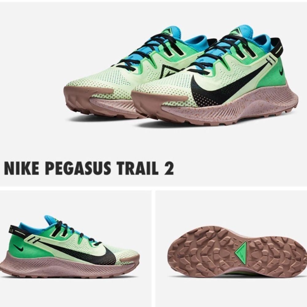 NIKE TRAIL  PEGASUS RUNNING 2M CK4305-700 MEN SHOES SIZE 9.5 $199 Regular price